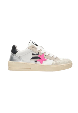 2-STAR Sneakers Donna 2-star New Star Fucsia e zebra da donna