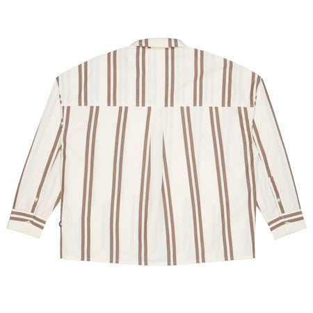 THINKING MU Camicia Adulto unisex Thinking Mu Jim Brown striped da uomo