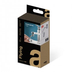 Aeratore Rubinetto Girevole Cromato In Acciaio Inox E Abs Modello Flying - Attacco F22 + M24 - Cromato - Aer