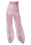 GAELLE Pantalone cargo in organza Donna Gaelle da donna