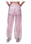 GAELLE Pantalone cargo in organza Donna Gaelle da donna