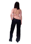 GAELLE Pantalone lungo plisse in raso Donna Gaelle da donna
