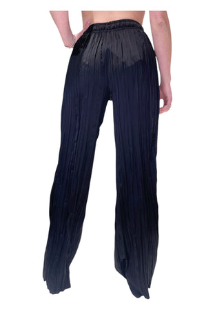 GAELLE Pantalone lungo plisse in raso Donna Gaelle da donna