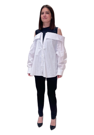 GAELLE Top smanicato con sovrapposizione di camicia Donna Gaelle da donna