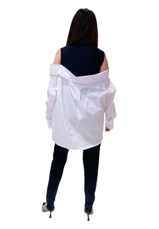 GAELLE Top smanicato con sovrapposizione di camicia Donna Gaelle da donna