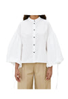 MEIMEIJ Camicia alla coreana Donna con manica palloncino da donna