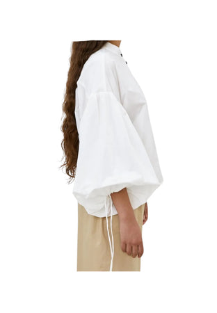MEIMEIJ Camicia alla coreana Donna con manica palloncino da donna