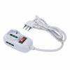 Multipresa 3 Posti Bipasso + 1 Schuko Con Interrutt Linea Triax Bianca- - Bianca 421454 - 2 Pezzi Fanton