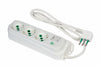 Multipresa 3 Posti Bipasso + Schuko Con Interrut Linea Retail Bianca- - Bianca 474604 - 2 Pezzi Fanton