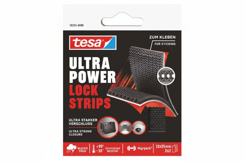 Nastro Adesivo Ultra Power Lock Strisce 55234- - Mm.25H. In Rotoli Da Mt.50 - 12 Pezzi Tesa