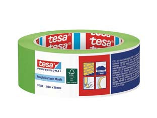 Nastro Carta Verde 74338- - Mm.25H. In Rotoli Da Mt.50 - 12 Pezzi Tesa