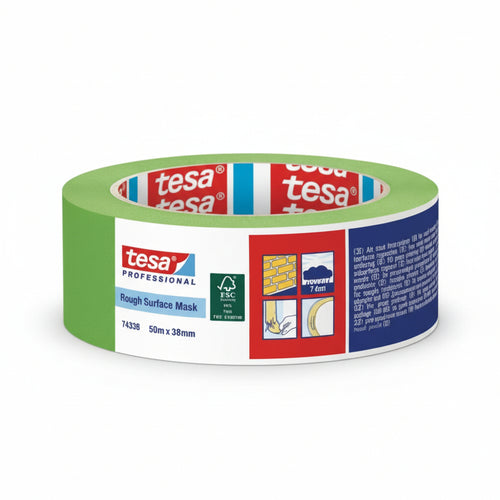 Nastro Carta Verde 74338- - Mm.30H. In Rotoli Da Mt.50 - 10 Pezzi Tesa