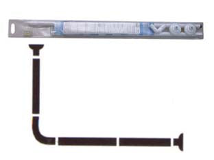 Telaio Reggitenda Ad Angolo Per Vasca- - Cm.80X94/180 Estensibile - 1 Blister Aglaia