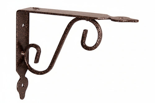Mensole Ornamentali Brackets Extra Strong Nero/Bronzo- - Mm.325X30X265H. (13X11) - 10 Pezzi