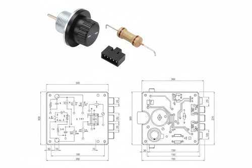 Serratura Triplice Da Applicare Con Scrocco Con Pomolo A Pompa 30437- - Mm.30 Dx Cilindro Ø Mm.34 (30437Vd60X) - 1 Pezzi Mottura