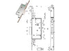Serratura Triplice Da Infilare Doppia Mappa Con Scrocco 40721- - Mm.47 (407215000 36) - 1 Pezzi Mottura