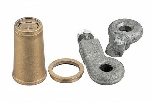 Cono In Ottone Con Occhioli Per Lucchetto Serranda 0A160091080- - (Y0A160091080) - 1 Blister Yale