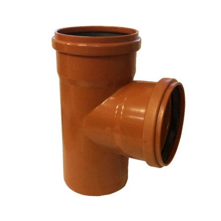 Braga Ridotta 87 ° Ad Innesto In Pvc Con Guarnizione Ral 8023 - Ee ¸100/ Ee ¸40 Ral 8023