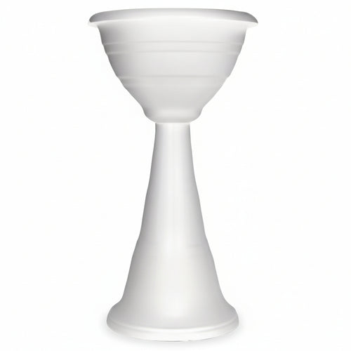Fioriera 'Campana' A Colonna Ø 39X70H - Colore Bianco