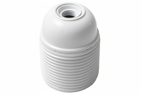 Portalampada Filettato E27 Colore Bianco - Lampo
