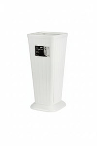 Portaombrelli Elegance In Polipropilene- - Cm.25,5X25,5X57H. - Colore Bianco - 3 Pezzi Stefanplast
