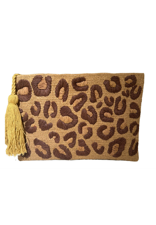 SAINT BARTH Pochette Donna leopardato da donna