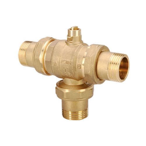 Valvola Di Zona A Sfera Con By-Pass A Tre Vie Motorizzabile - 3/4 - Icm