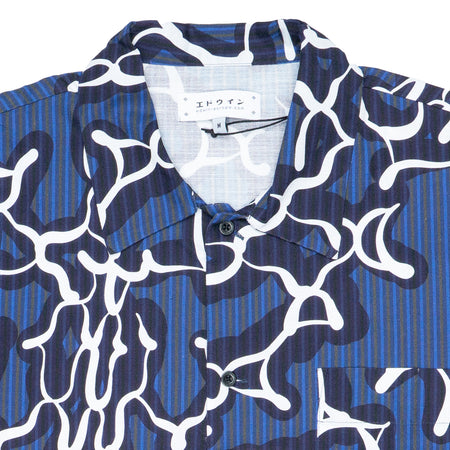 EDWIN Camicia MM Uomo Edwin YUGAMI STRIPES SHIRT SS da uomo