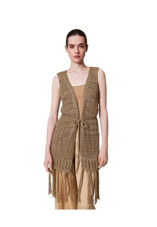 TWINSET Gilet Donna Twinset 251ta4360-oro da donna