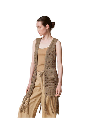 TWINSET Gilet Donna Twinset 251ta4360-oro da donna