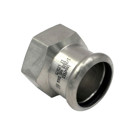 Raccordo Dritto A Pressare Femmina Femmina In Acciaio Inox Serie Inoxpres Uniko - 1Xø28 - Rmr