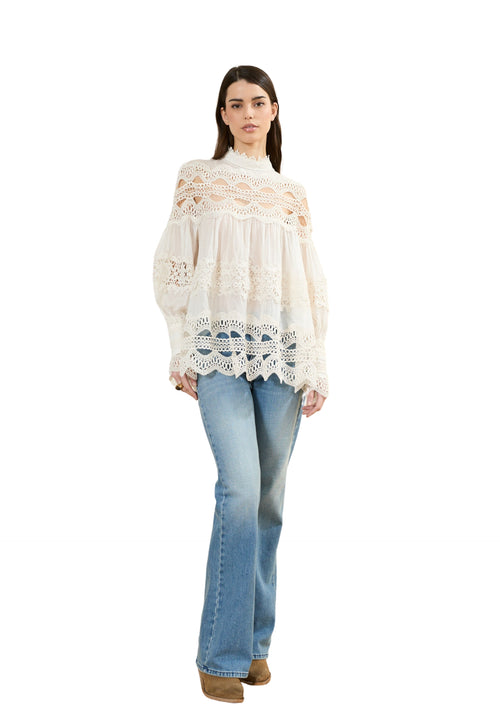 SOUVENIR BLUSA Donna pizzo da donna