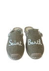 SAINT BARTH CIABBATTINE Donna con logo bianco da donna