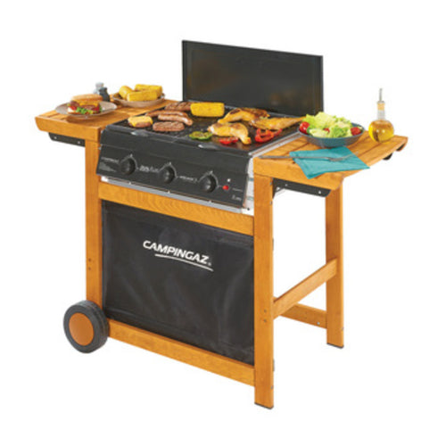 Barbecue Dualgas Adelaide 3 Woody 14Kw Campin Gaz Italia 1 Pz