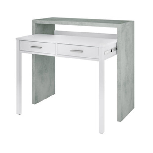 Kit Scrivania Estensibile 99X36X88H Bianco Cem. Fores Habitat 1 Pz