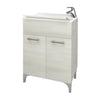 Lavatoio Legno 60X50 Cm Rovere Bianco 1 Pz