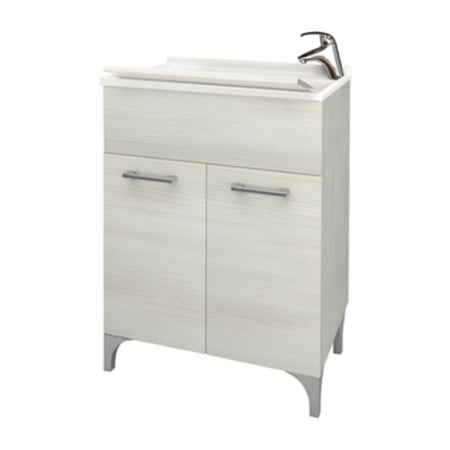 Lavatoio Legno 60X50 Cm Rovere Bianco 1 Pz
