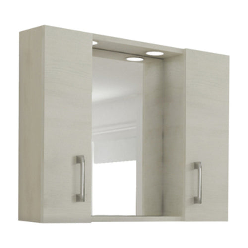 Specchio Da Bagno 960 A 2 Ante Rovere Bianco 1 Pz