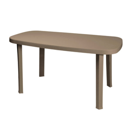 Tavolo Garden Otello Cm.136X82X72H Tortora 1 Pz