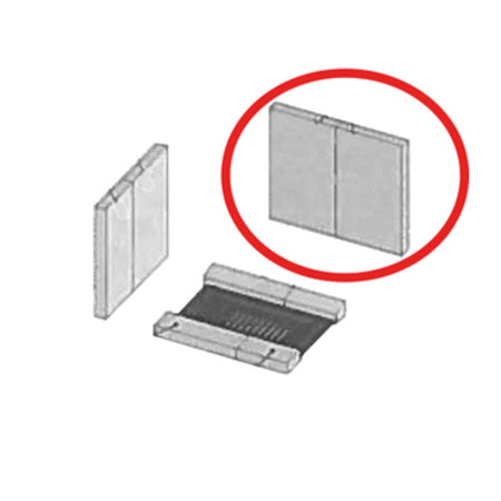 Coppia Refrattario Posteriore P/Stufa Kir 1 Cp