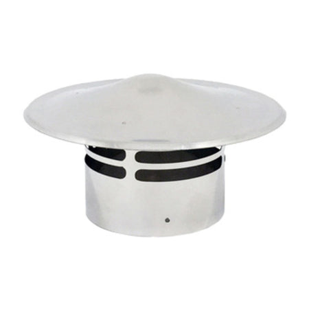 Terminale Di Scarico C/Cappello Inox Pellet D 10 Cm 1 Pz