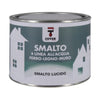 Smalto Lucido Allacqua Cuver 0,50 L Nero Lucido 6 Pz