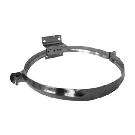 Collare Inox C/Staffa P/Tubo Stufa 25Cm Eco 1 Pz