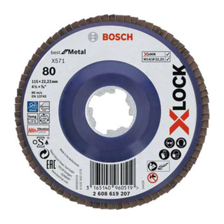 Bosch-A Disco Lamellare Xlock Gr 80 D 115 Mm Bosch 10 Pz