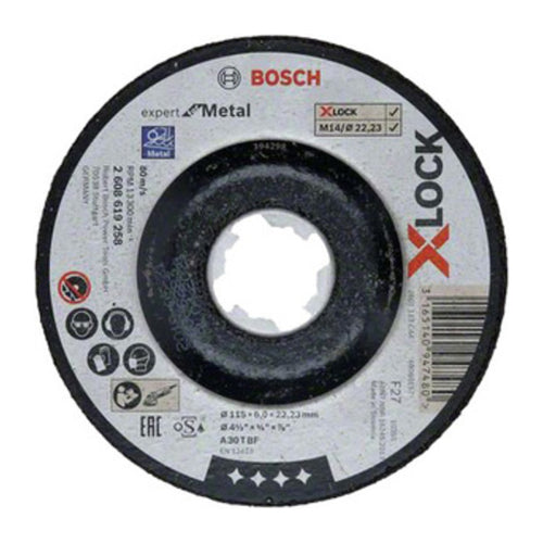 Bosch-A Disco P/Sbavare Xlock D 115X6,0 Mm Bosch 10 Pz