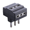 Adattatore Triplo 16A 3Pr Bip Nero Fig.10 25 Pz