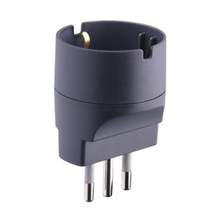 Adattatore Schuko 10A 2P+T Nero Fig.8 25 Pz