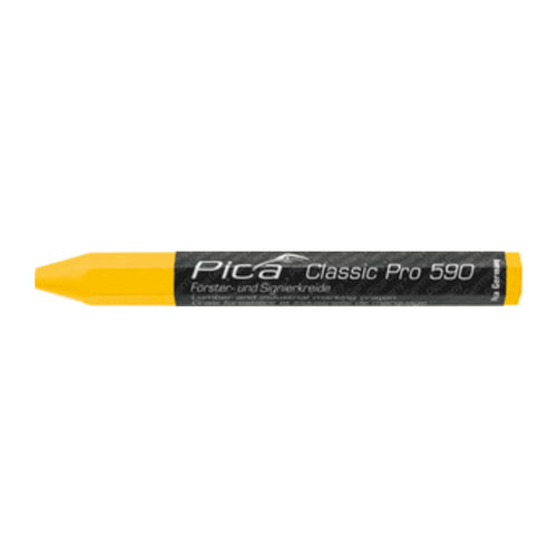 Marcatore Gesso Pica Legno Metallo Mura Giallo 12 Pz