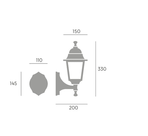 Lanterna 'Nano' In Alto - E 27 - 60W - Sovil