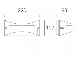 Applique Led 'Dome' Grigio - 10 Watt - Sovil
